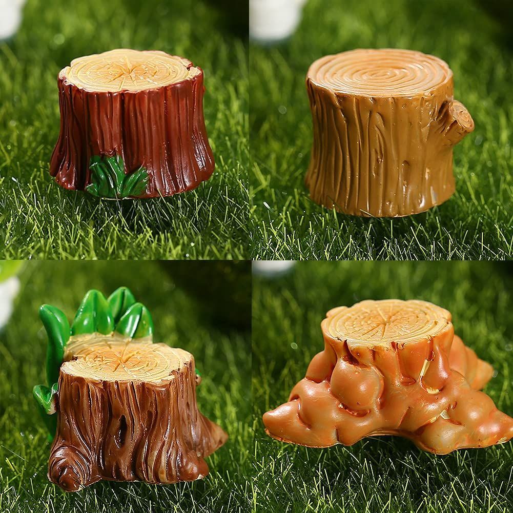 特価商品】苔テラリウムミニチュア 切り株妖精ガーデンアクセサリー苔