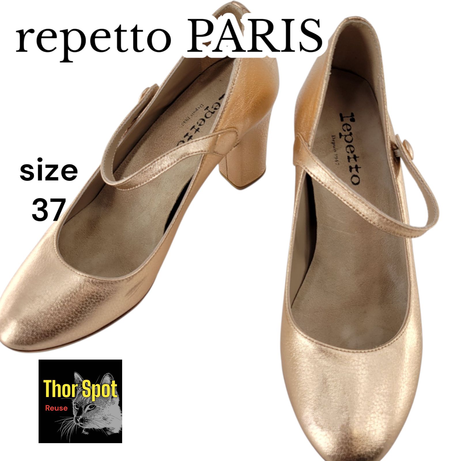 repetto parisパンプス repetto PARIS レペット ハイヒール パンプス ピンクゴールド 37