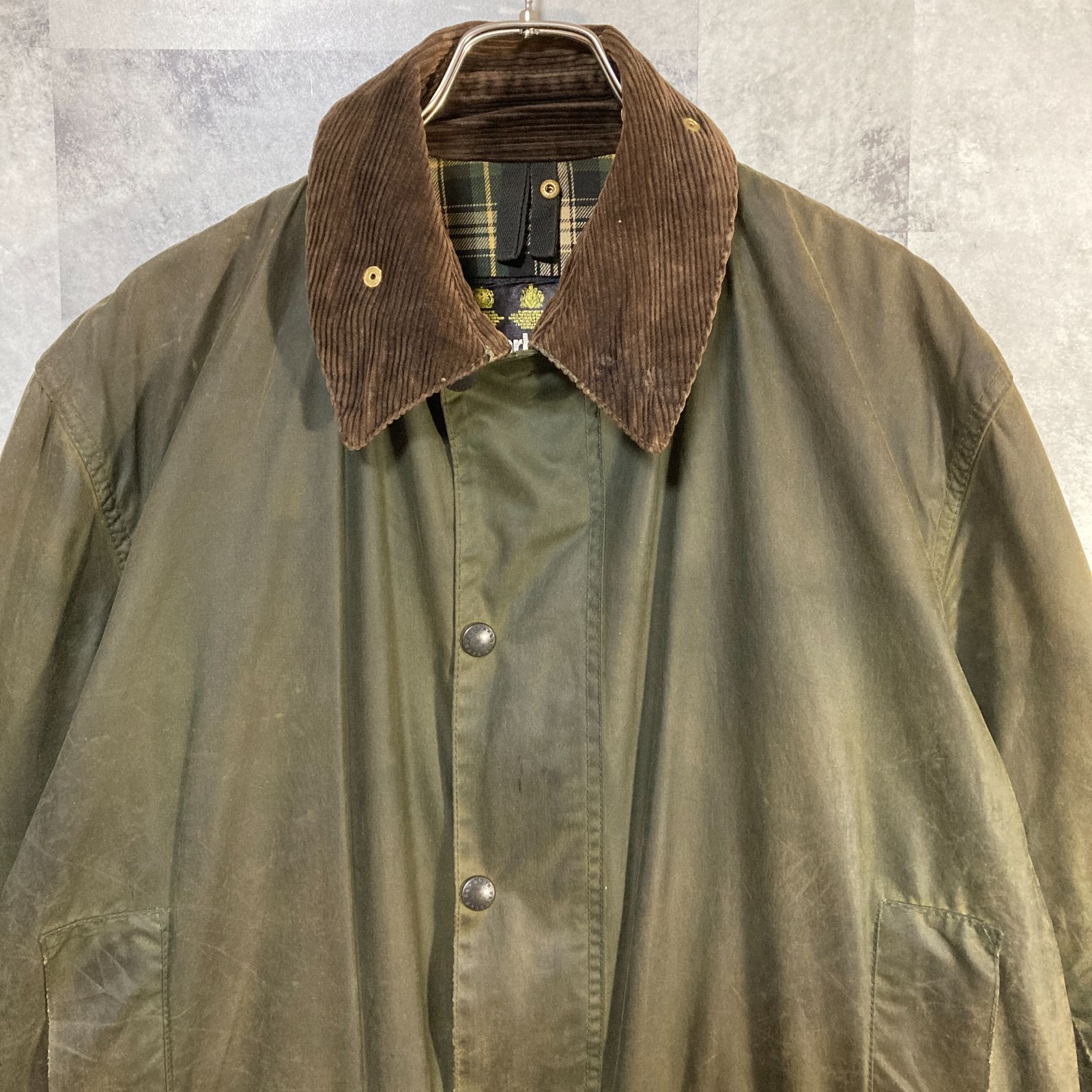 【Barbour】Border オイルドジャケット 87〜90年代英国 古着 Barbour】Border オイルドジャケット 87〜90年代英国 古着
