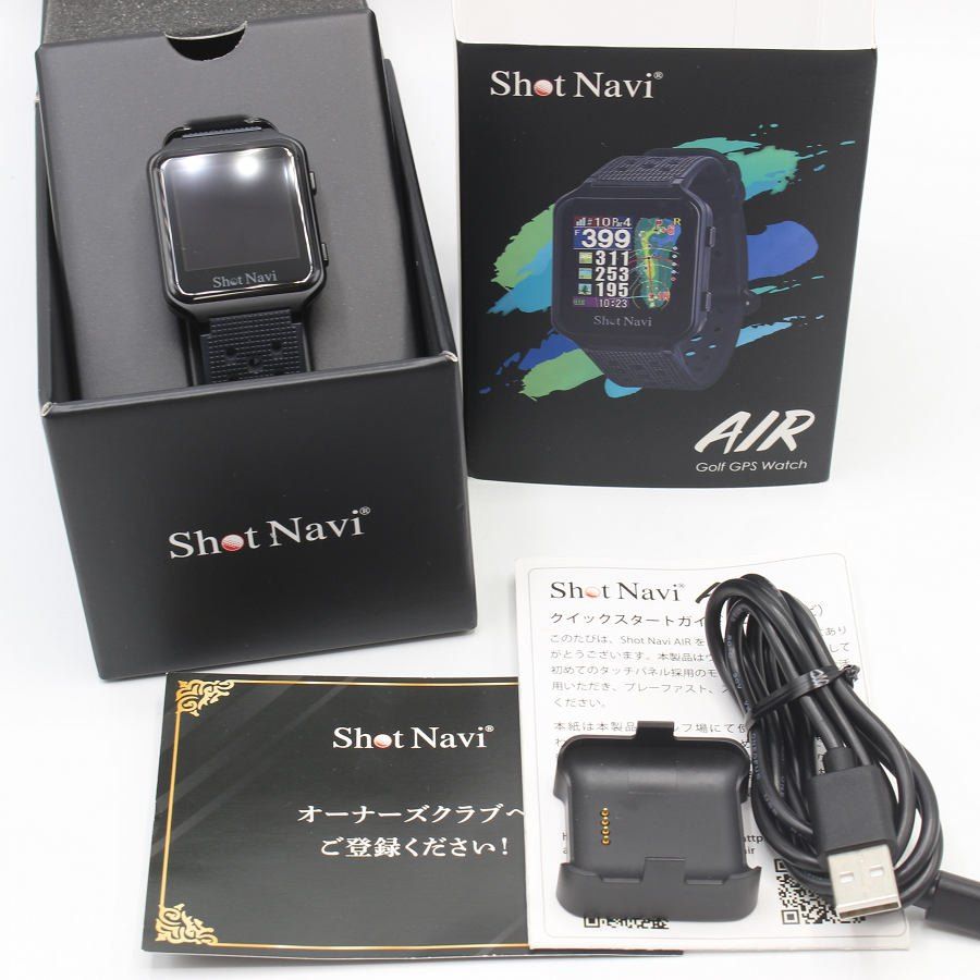 「美品」Shot Navi AIR(ショットナビエアー) ブラック Amazon.co.jp: Shot Navi AIR EX(ショットナビ) 【ブラック】 超