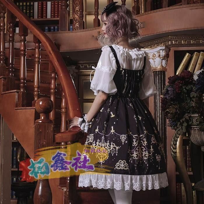 ロリータ ワンピース ゴスロリ メイド 黒 ゴシック コスプレ パーティードレス コスチューム 衣装 パニエ 髪飾り 上着追加可 ハロウィン ク WWW_IBETON_RU