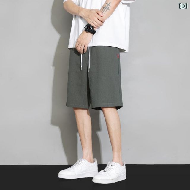 種類44：M/G：ダークグレー メンズ ファッション 服 男性用 オシャレ シンプル 大人 かっこいい 大きいサイズ ストリート 紳士服 コットン ワーク パンツ 夏 ストレート カジュアル ミッド パ