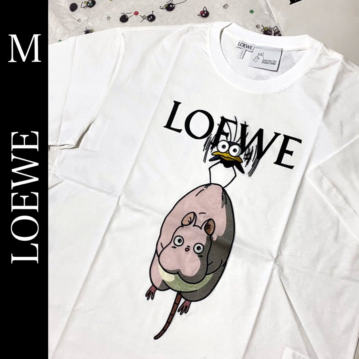 値下げ☆千と千尋の神隠し☆LOEWE☆坊ネズミ&ハエドリ コラボTシャツM - メルカリ