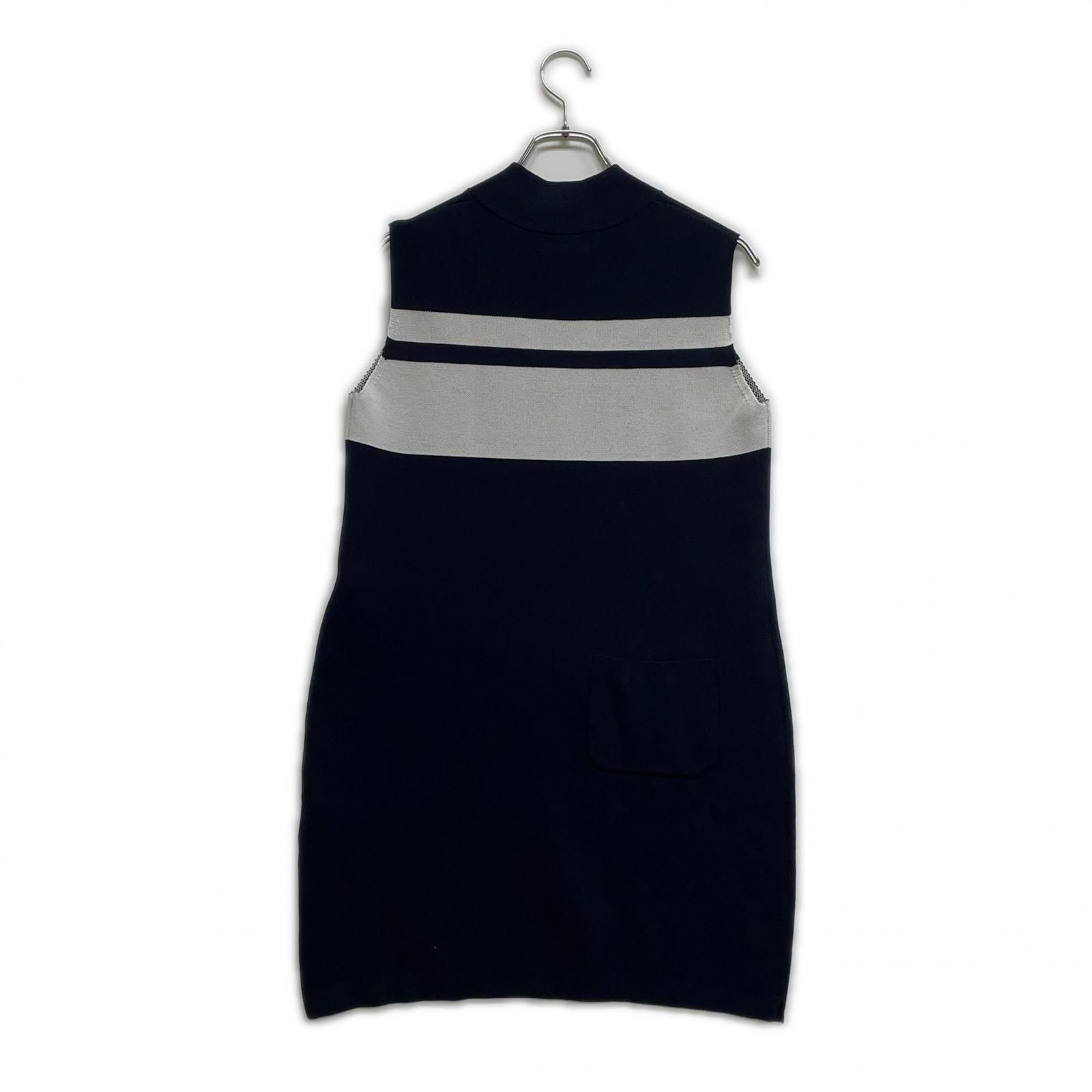 レディース ジャックバニー Jack Bunny!! ワンピース 2 L 紺 ネイビー ノースリーブ モックネック