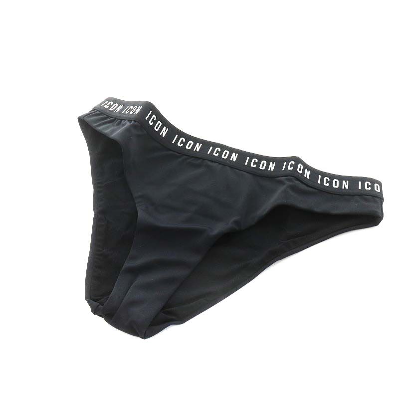 ディースクエアード DSQUARED2 SWIM BRIEF 水着 ロゴ 42 S 黒 ブラック |AN5 GY29