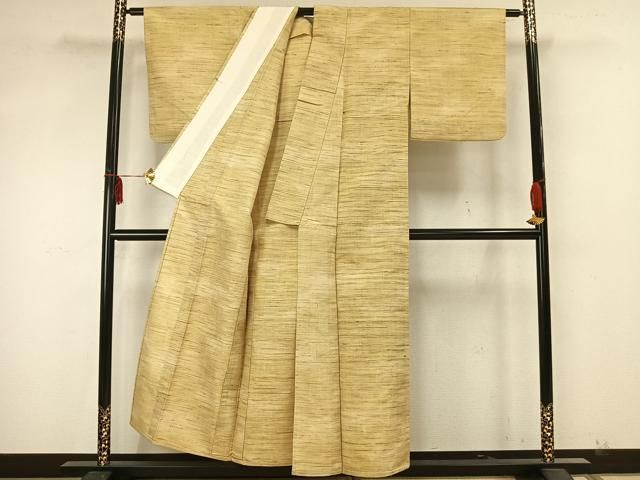 平和屋着物▽上質な紬　単衣　花織　縞　正絹　逸品　AABA7446fy 平和屋着物▽上質な紬 単衣 花織 縞 正絹 逸品 AABA7446fy - メルカリ