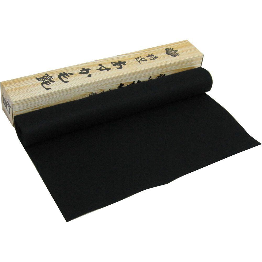 【迅速発送】呉竹 書道 下敷き 書道用品 半切 No3 黒 KA63-151