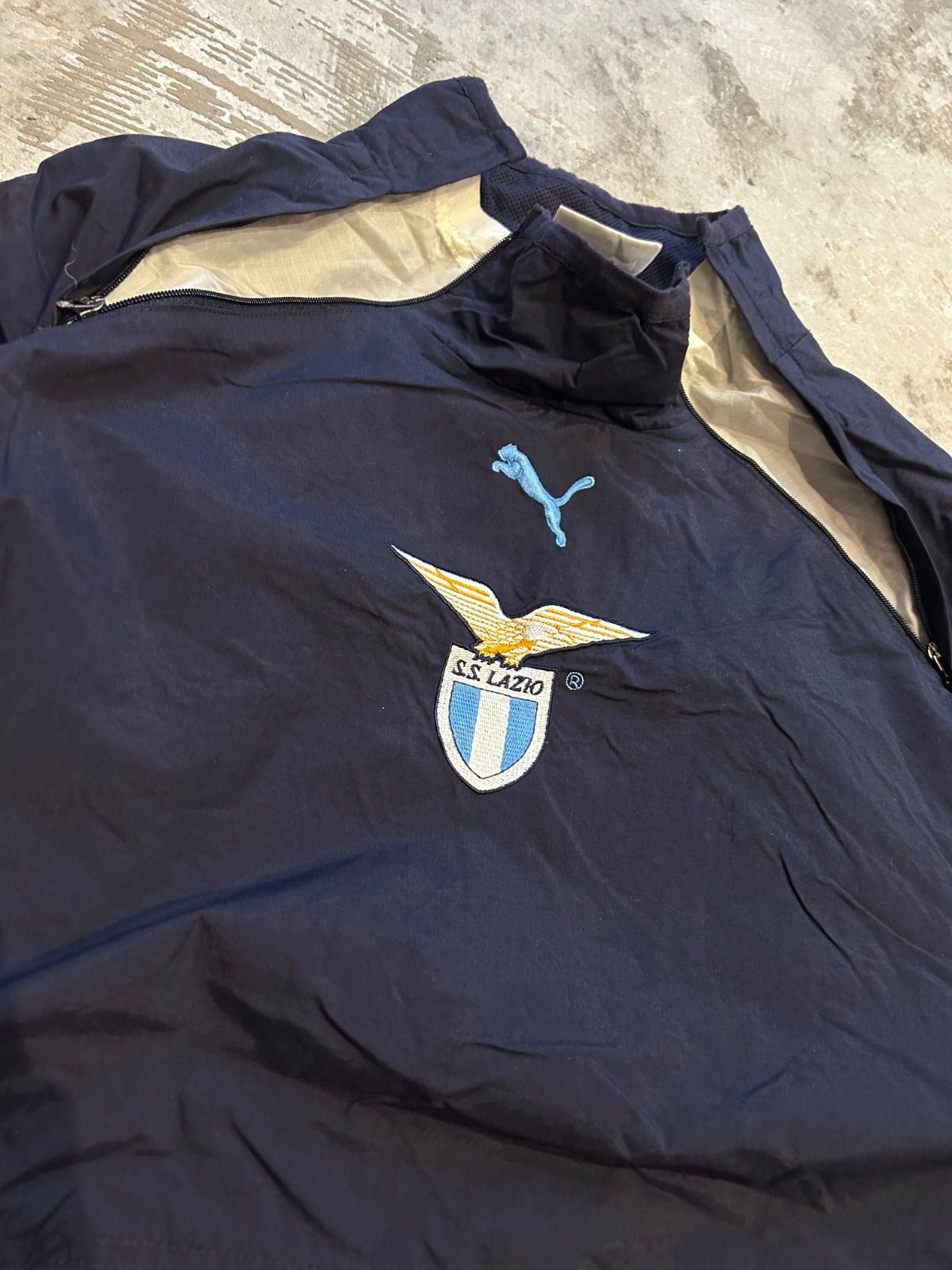 90s PUMA プーマ SSラツィオ プルオーバー ナイロンジャケット