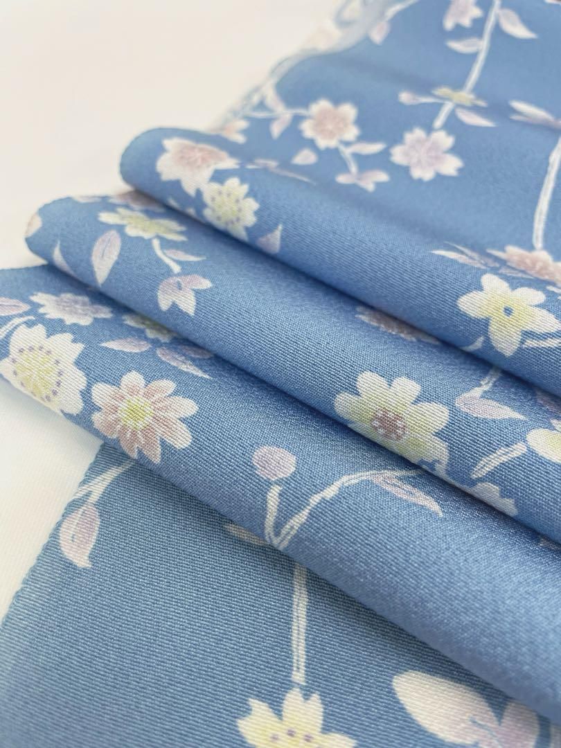 小紋 桜 全体柄 京友禅 正絹 反物 - メルカリ