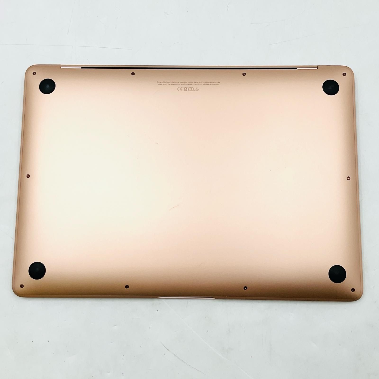 Apple MacBook Air 13インチ 2020 M1 8GB 512GB ゴールド 100