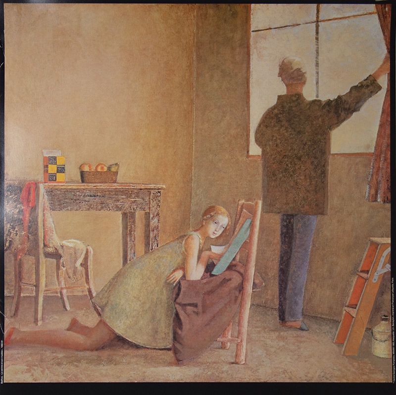 バルテュス、BALTHUS、農家、希少な額装用画集より、新品高級額 バルテュス、BALTHUS、農家、希少な額装用画集より、新品高級額
