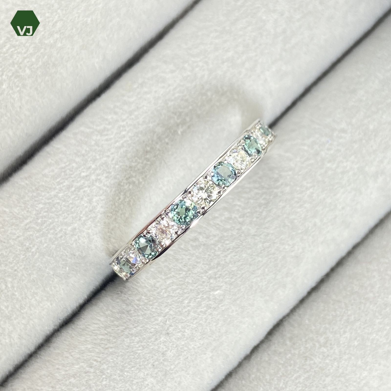 24-30】アレキサンドライト ダイヤモンド リング 0.41ct D0.34ct
