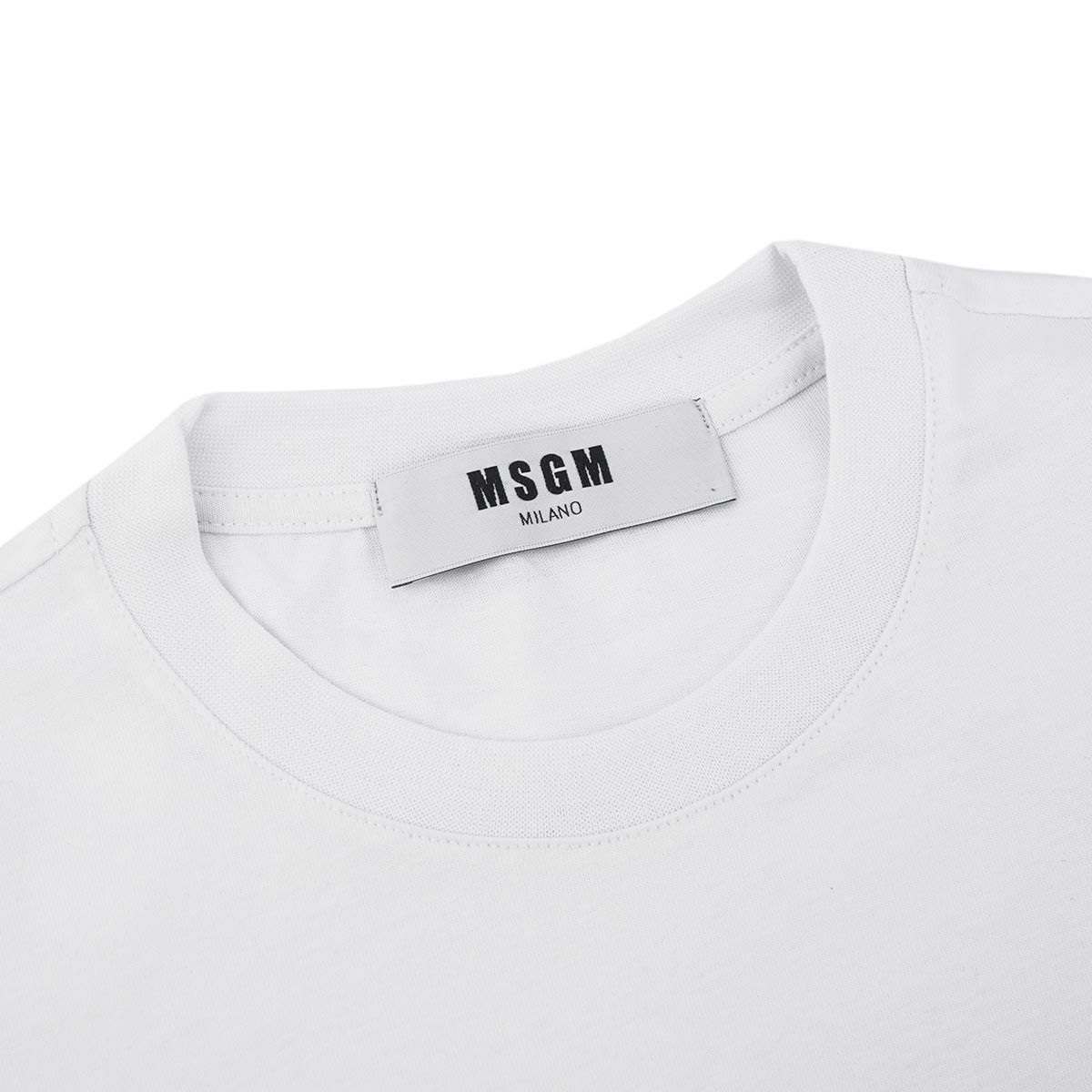 Tシャツ MSGM ロゴプリント MDM95 2641 レディース ホワイト ...