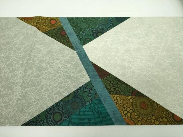 平和屋着物○極上 人間国宝 南部芳松 突彫り 太鼓柄袋帯 切嵌 吉祥小