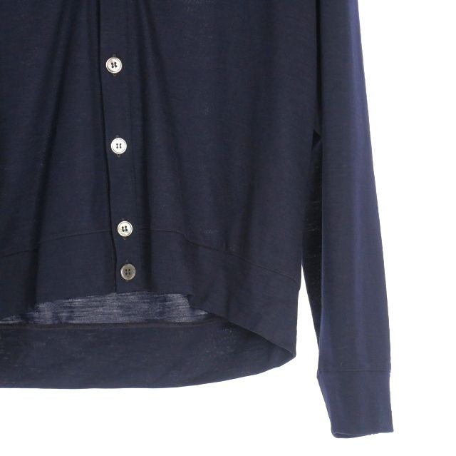 グランサッソ Gran Sasso ハイゲージカーディガン ネイビー48 Gran Sasso グランサッソ カーディガン【大きいサイズあり