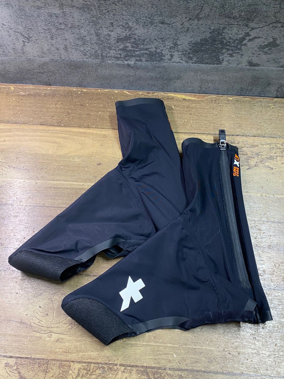 JM776 アソス ASSOS RS RAIN BOOTIES CLIMACODE X/3 レイン シューズカバー 黒 Ⅰ