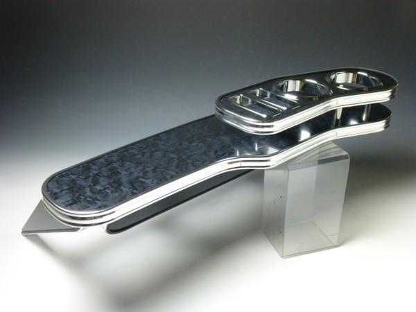 売り切り! お買い得 17クラウン 99|9～ フロントテーブルLライン ブラックウッド ＢＫｘフルメッキ