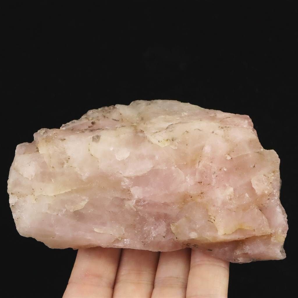 ローズクォーツ 原石 福島県産 ローズクォーツ 紅水晶 原石 265.7g 【榎本通商58811