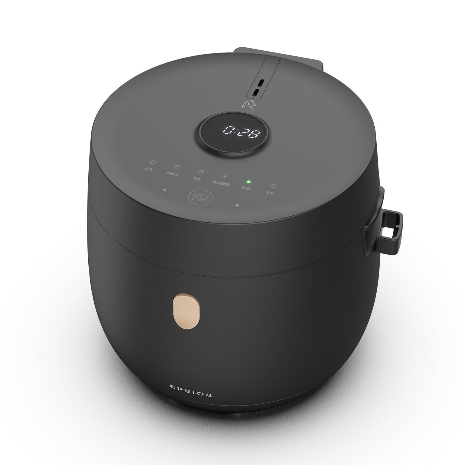エペイオス Epeios 炊飯器 一人暮らし 3合 4合 低温調理可 二人暮らし マイコン式 ライスクッカー 早炊き 24時間予約 24時間保温 白米 玄米 無洗米 雑穀米 おかゆ 一人用 家庭用 独り暮らし お手入れ簡単 少量炊き 炊飯ジャー ミニ炊