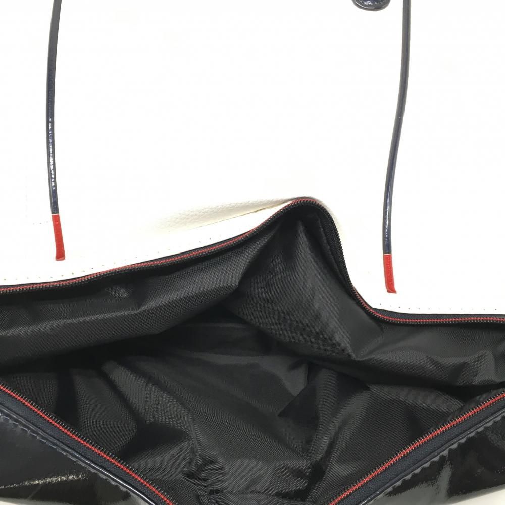 新品未使用タグ付き　タイトリスト　TITLEIST　トートバッグ　2層式 美品】タイトリスト 2層式トートバッグ 白×ネイビー 内外