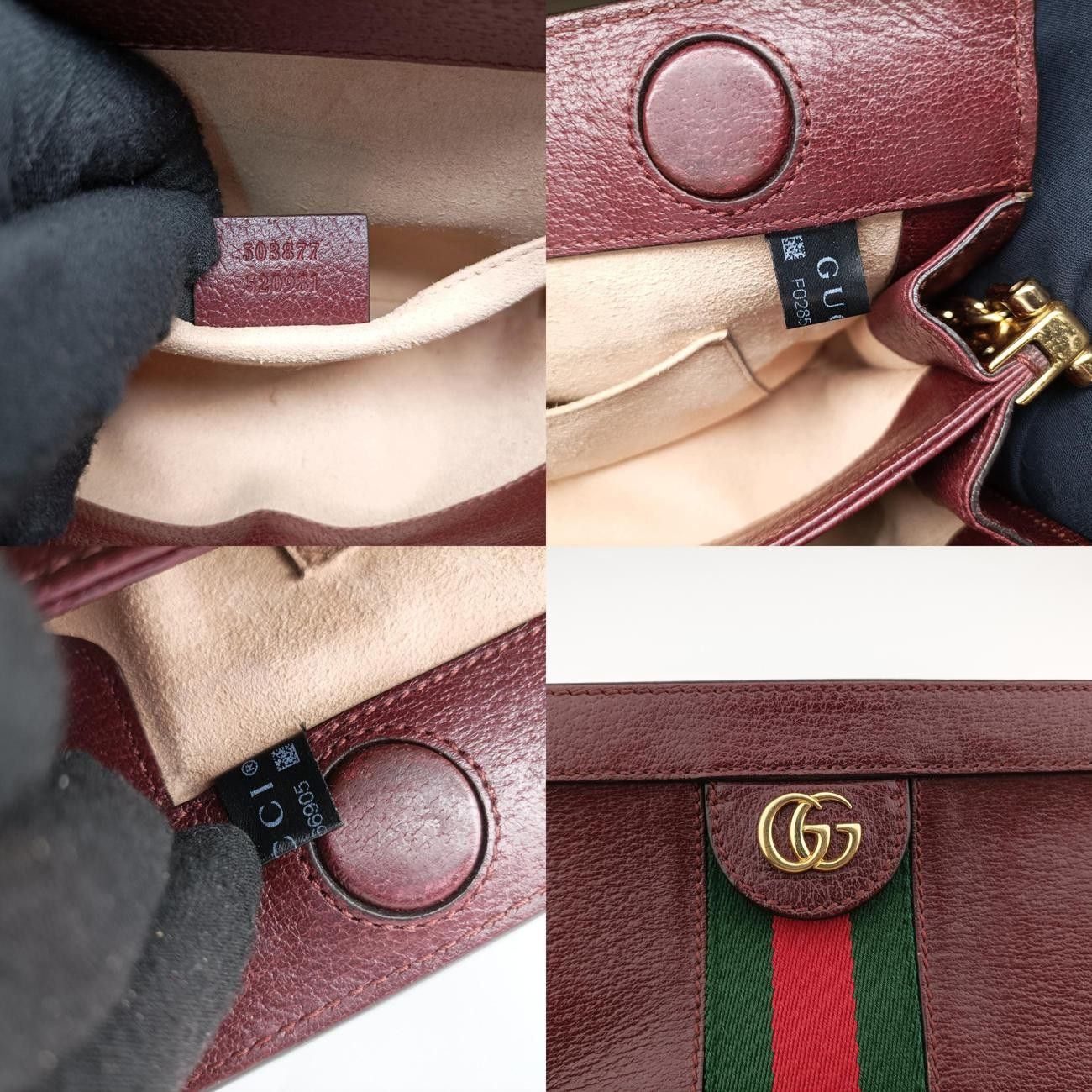 グッチGucciオフィディアワインレッドレザー503877F028566905