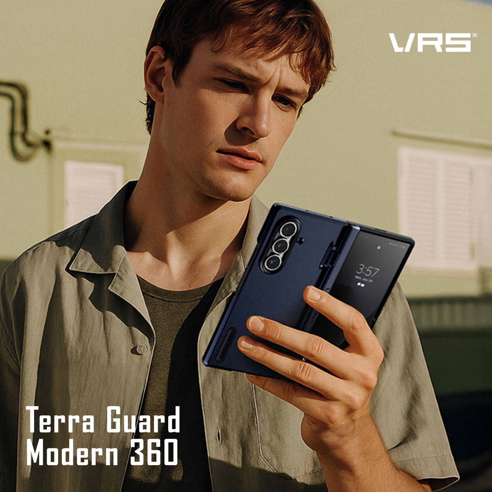 Galaxy Z F 7 ケース 耐衝撃 カバーディスプレイ ヒンジ 保護 スマホケース Galaxy Z F 7 ギャラクシー ZF 7 対応 VRS DESIGN Terra Guard Modern 360