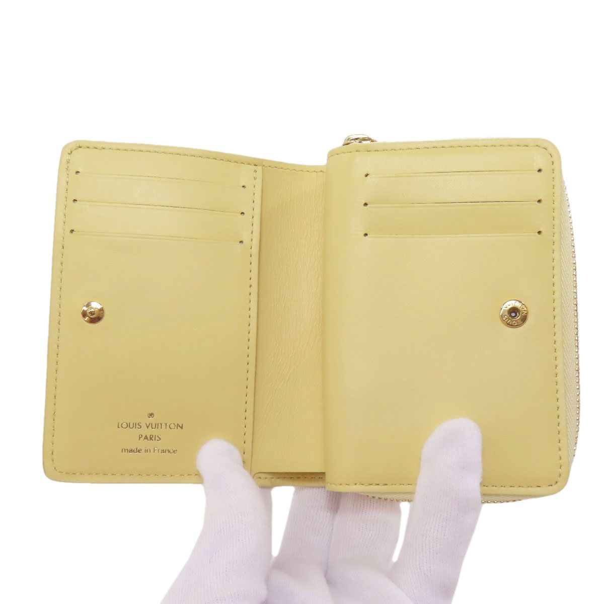【美品】ルイヴィトン ナノグラム ルー 二つ折り財布 レザー M82288 LOUIS VUITTON ルイヴィトン M82288 ポルトフォイユ・ルー 二つ折り