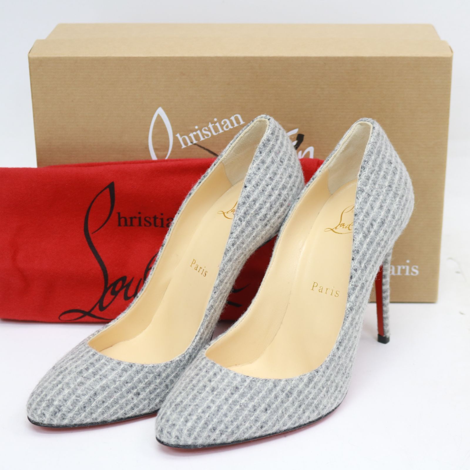 Christian Louboutin シルバーグレー パンプス Christian Louboutin シルバーグレー パンプス 【公式通販】