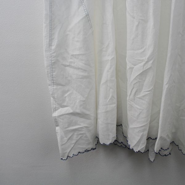 TOWAVASE トワヴァーズ アンファンスリーブドレス F/ホワイト×ブルー  