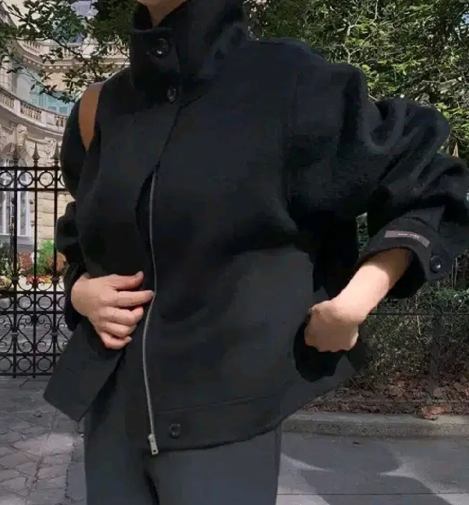 DEAR.モン セーヌ アルパカ ハンドメイド ブルゾン ハーフ コート