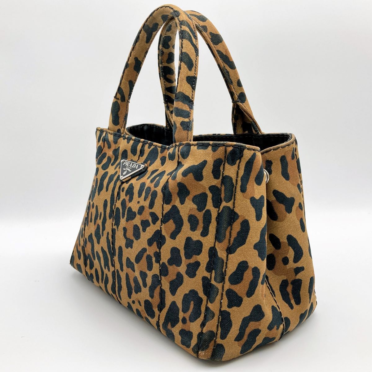 美品 PRADA プラダ カナパSS カナパ トートバッグ ハンドバッグ 2way