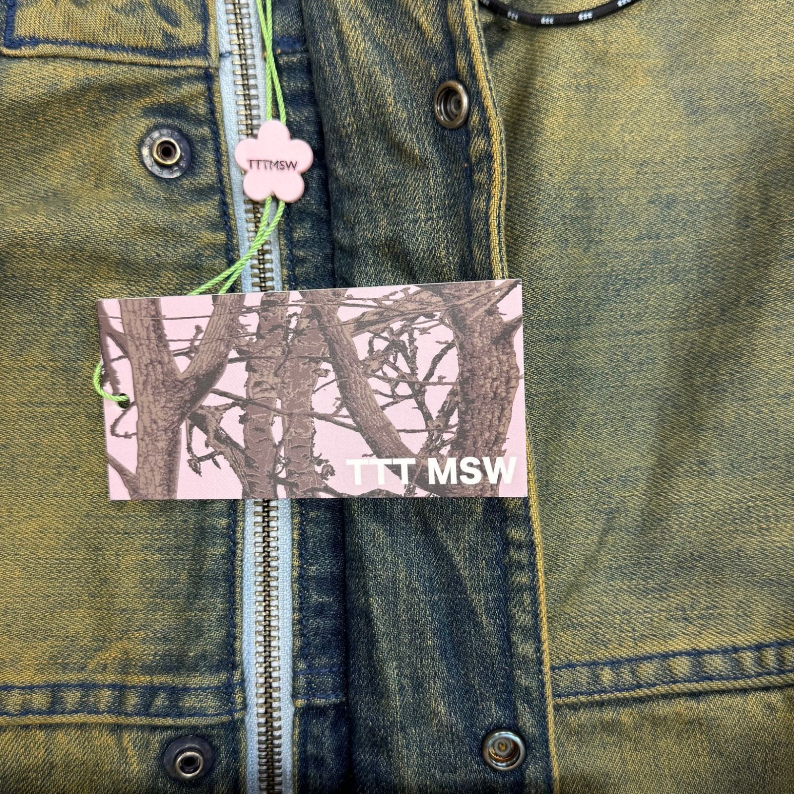 参考上代110000円 未使用品 TTT MSW 24SS Hooded denim jacket 