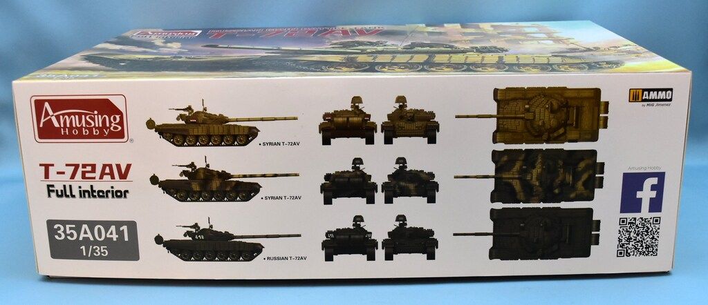 amusinghobby T-72AV 1/35 フルインテリア Amusing Hobby 1/35 Russian T-72AV Full Interior Kit 35A041