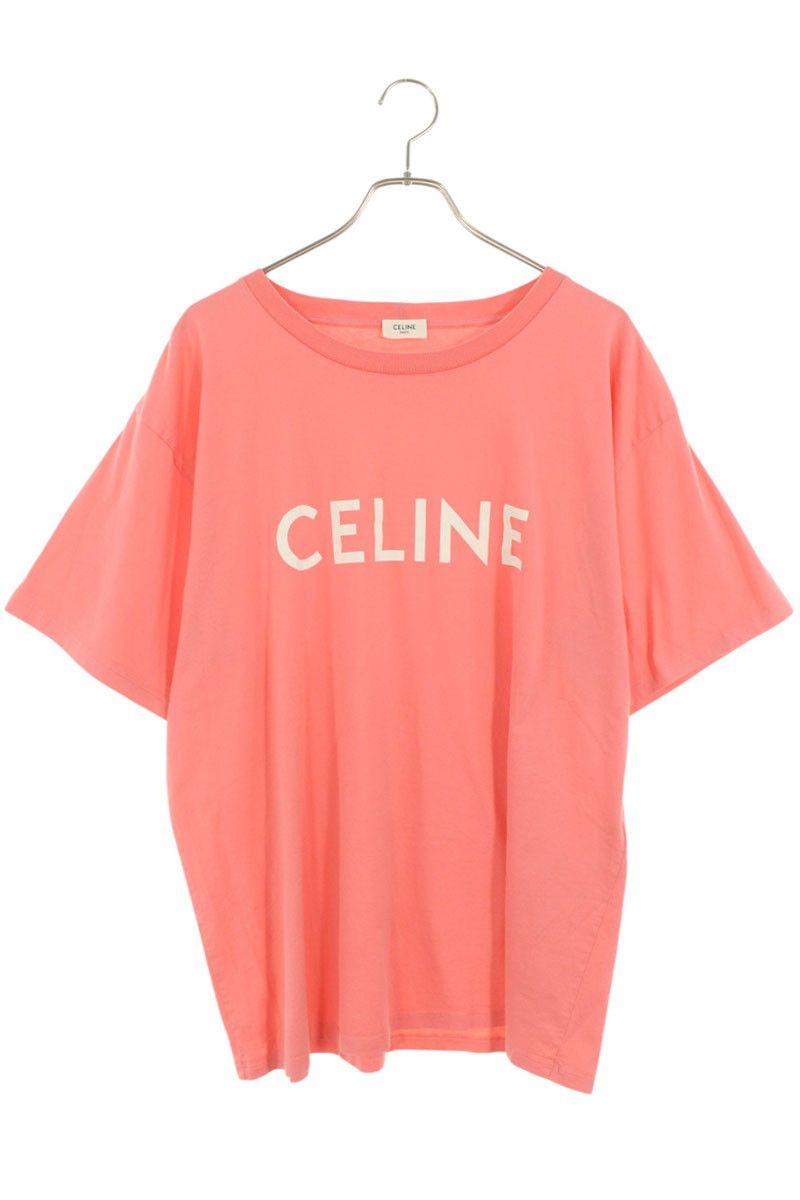 セリーヌ 2X681671Q ロゴプリントルーズフィットTシャツ メンズ XXL  