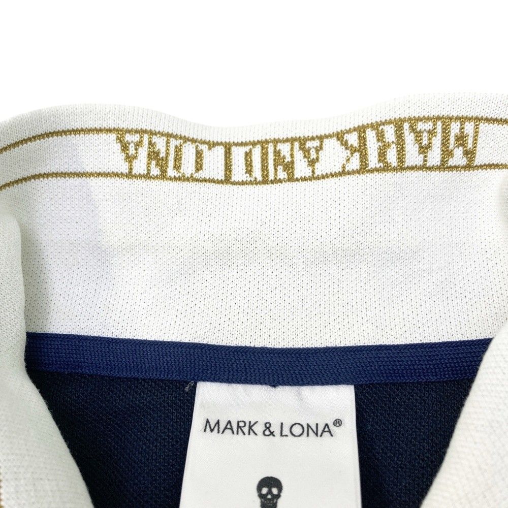 サイズ：40 MARK&LONA マークアンドロナ  半袖ポロシャツ  ネイビー系 [240101466252] ゴルフウェア レディース ストスト サイズ：40 MARK&LONA マークアンドロナ 半袖ポロシャツ