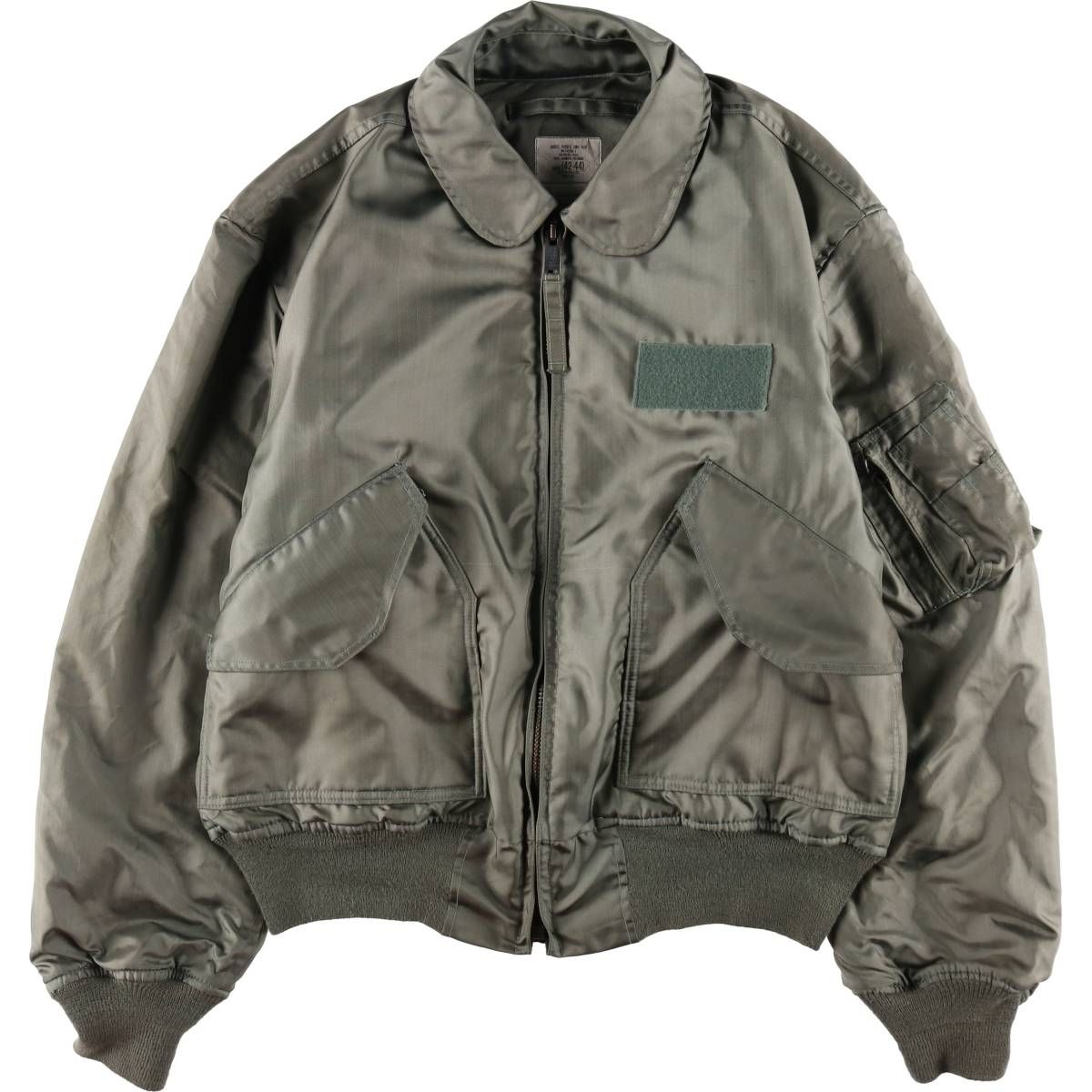 古着 80年代 米軍実品 CWU-45/P ミリタリー フライトジャケット USA製 LARGE(42-44) メンズL相当 ヴィンテージ/evb008535