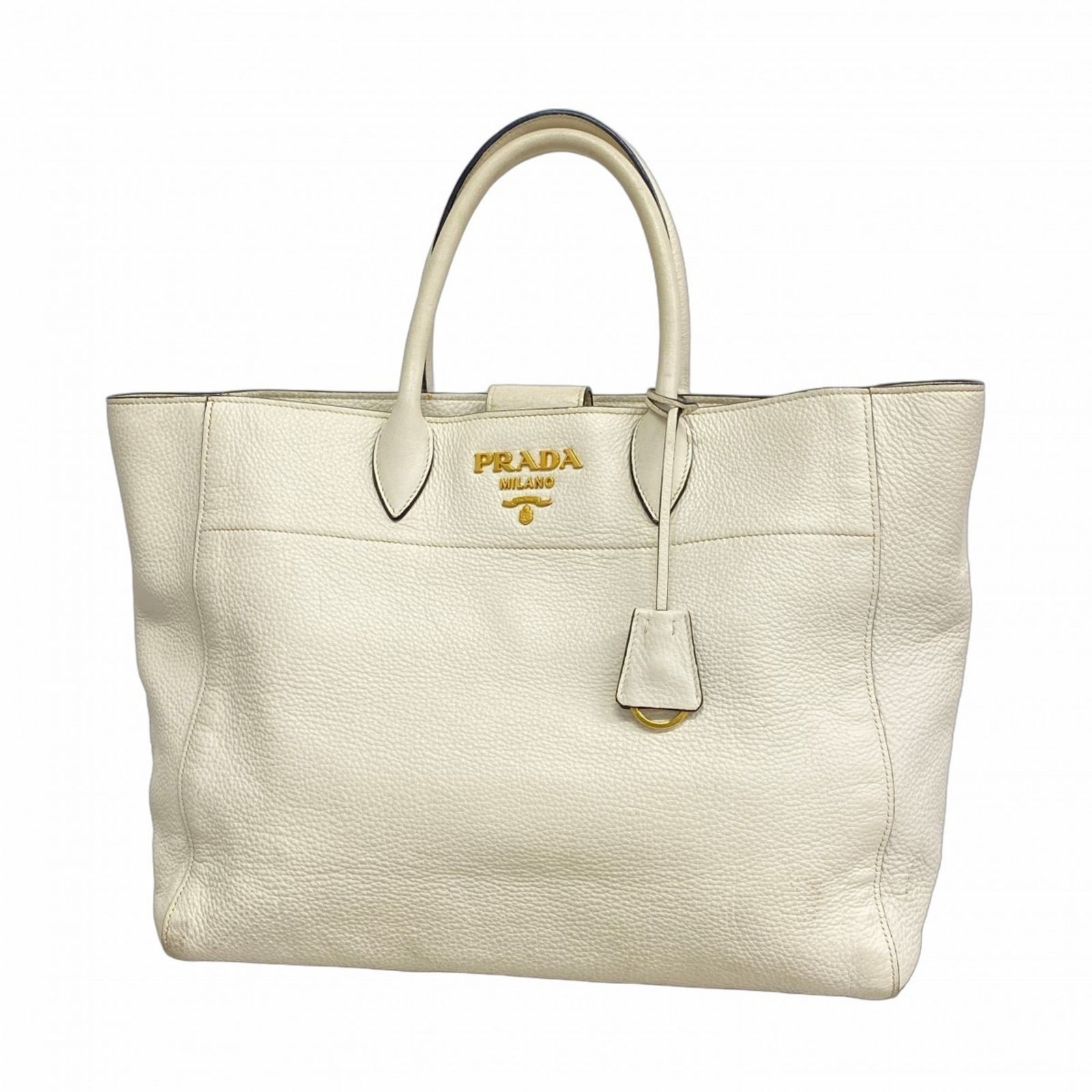 プラダ Prada プラダ ハンドバッグ レザー ホワイト レディース