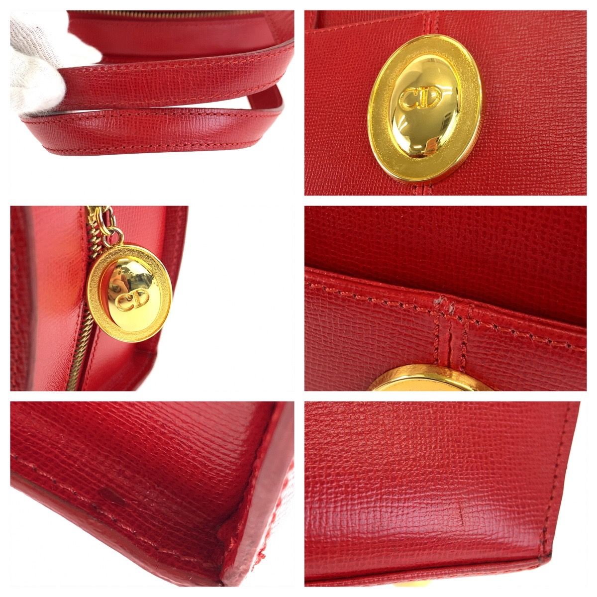 美品 Christian Dior クリスチャンディオール ヴィンテージ オーバル 