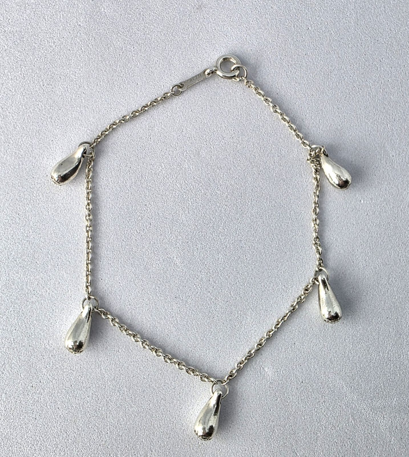 Tiffany PERETTI 925 ティアドロップ ブレスレット 5P ☆ Tiffany & Co (ティファニー) ティアドロップ 5P ファイブ