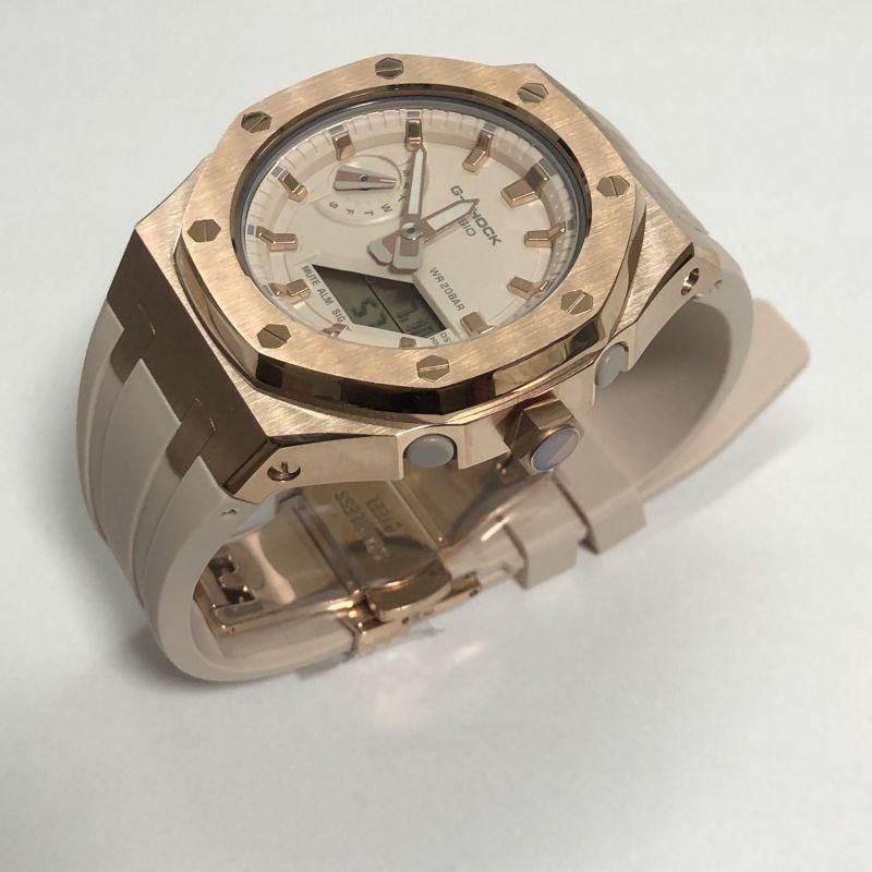 G-shock GMA-S2100-4A 小さめ カシオーク カスタマイズ ステンレス  