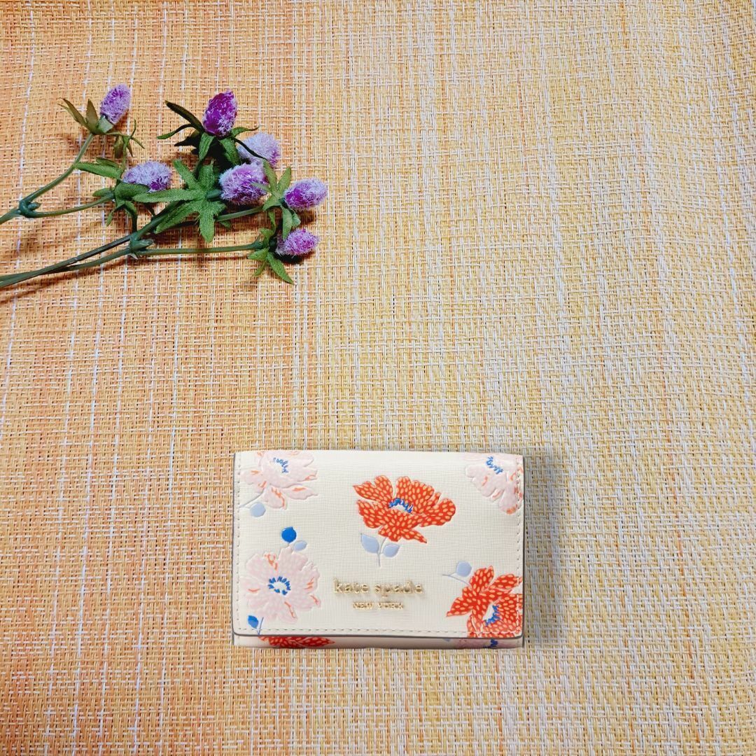 KATE SPADE ケイトスペード キーケース フラワー モーガン ドッティ  