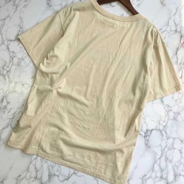 23SS CELINE セリーヌ ロゴ プリント ルーズTシャツ ベージュ 半袖 XS