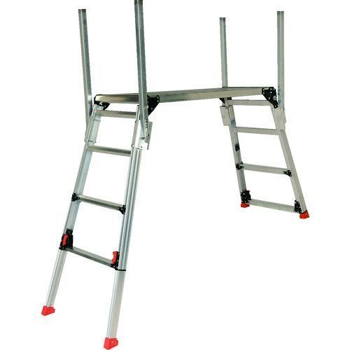 数量 手掛り棒付足場台脚部伸縮タイプ 高さ0.87~1.18m TRUSCO トラスコ TDWG910-TE