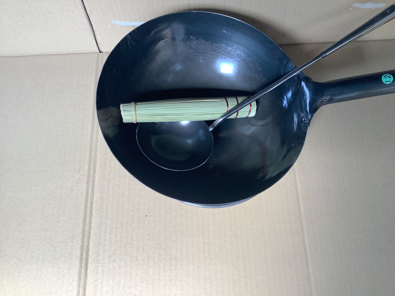 山田工業所鉄製 打出片手中華鍋