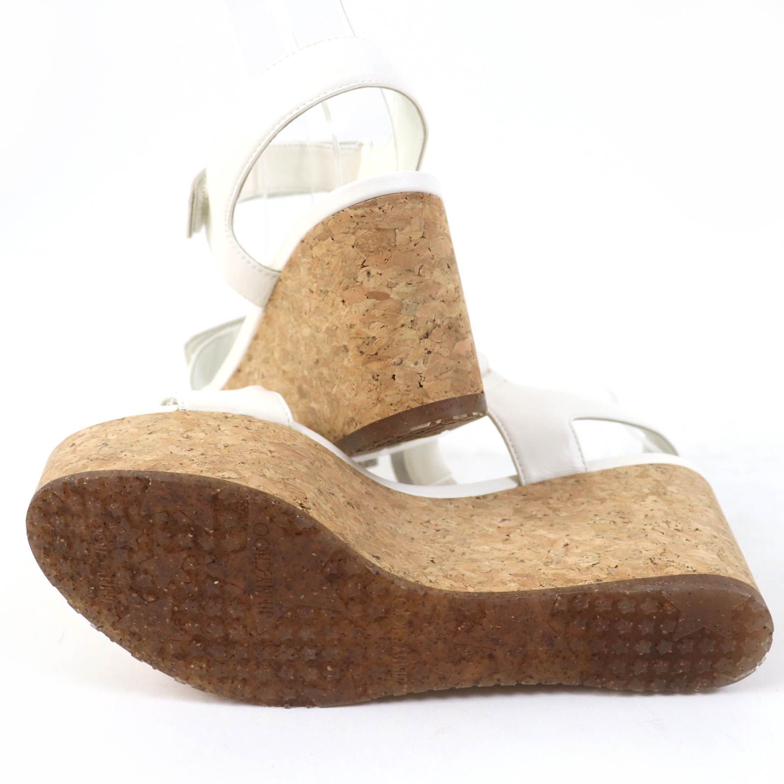 未使用品☆JIMMY CHOO ジミーチュウ BLAIR ロゴエンボス アンクル  