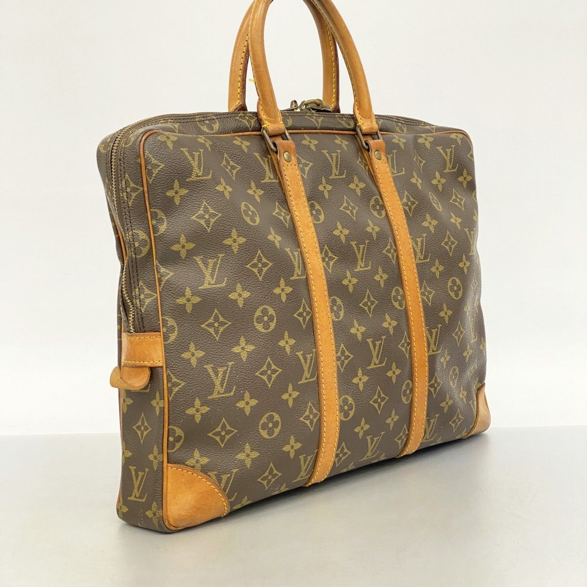 5md4809 ルイヴィトン ブリーフケース モノグラム ポルトドキュマンヴォワヤージュ M40226 ブラウン レディース