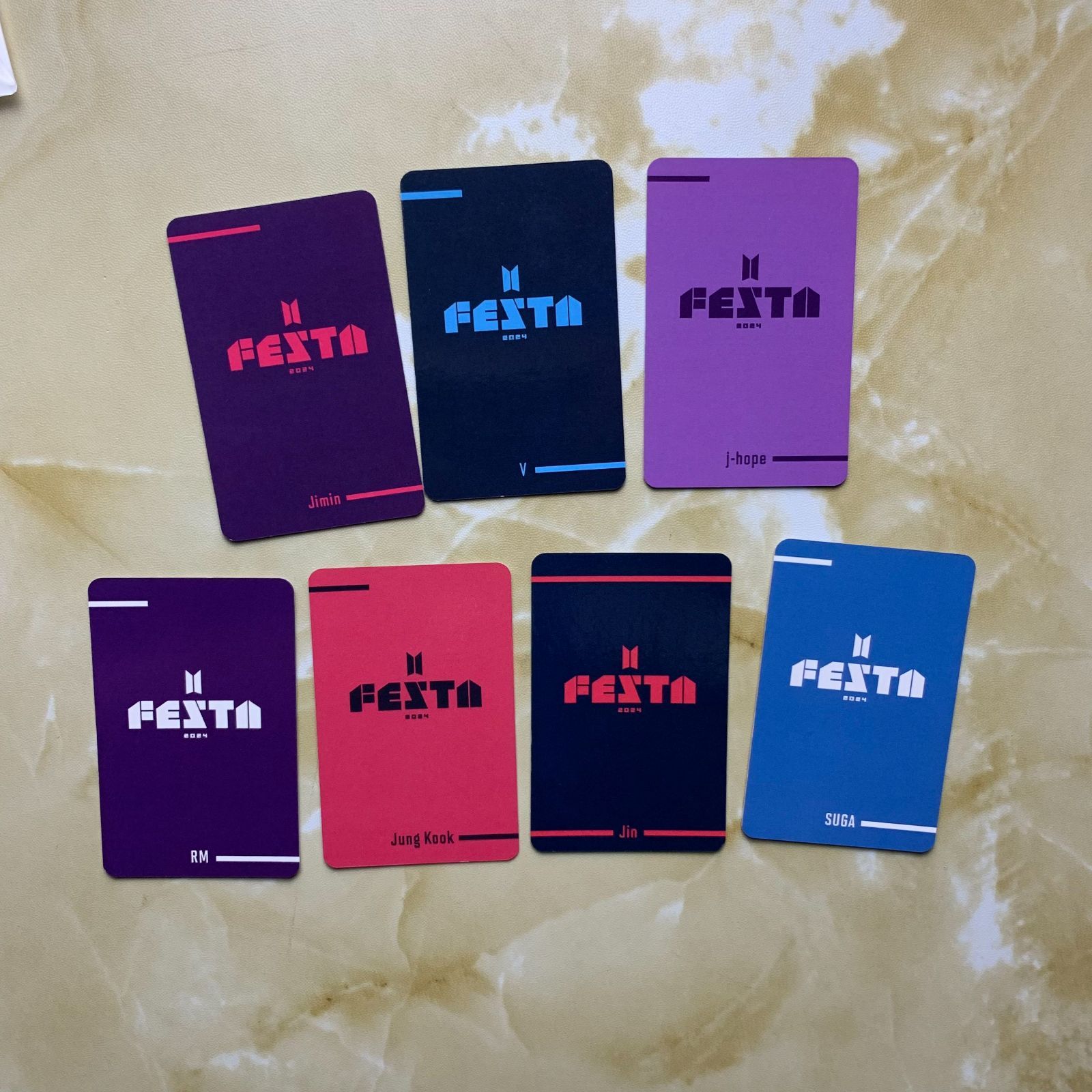 中古 匿名配送 BTS 2025 FC 11周年FESTA ARMY ZONE トレカ 7枚 コンプ セット