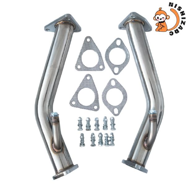 V36 スカイライン 370Z 対応 フェアレディZ 対応 Z34 CKV36 マフラー 触媒 ストレートパイプ 直管マフラー エキゾースト パイプ VQ37VHR