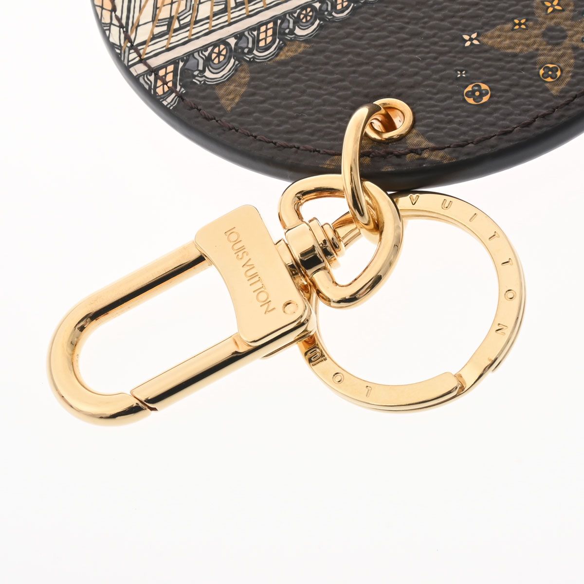 Louis Vuitton ILLUSTRE XMAS PARIS BAG CHARM AND KEY HOLDER M00872