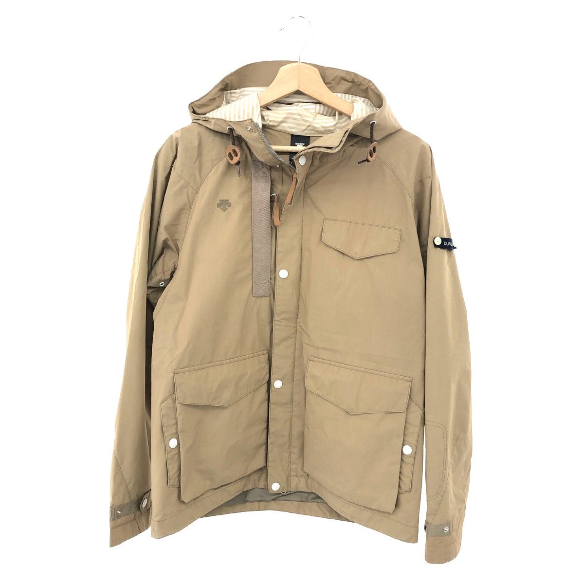 DESCENTE デサント マウンテンパーカー ベージュ ナイロンジャケット 
